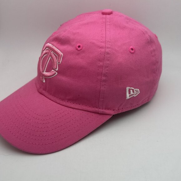 Minnesota Twins Hat Strapback Cap Youth Womens Pink MLB Baseball New Era - Picture 2 of 6